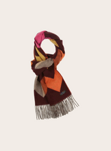 Load image into Gallery viewer, FRAAS&lt;BR&gt;
Cashmink Scarf with Graphic Zigzag Patterns&lt;BR&gt;
174, 375&lt;BR&gt;
