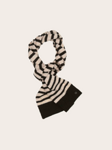 Load image into Gallery viewer, FRAAS&lt;BR&gt;
Stripped Knitted Scarf&lt;BR&gt;
Black/Cream, Orange&lt;BR&gt;

