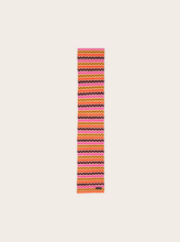Load image into Gallery viewer, FRAAS&lt;BR&gt;
Cashmink Scarf with Retro ZigZag&lt;BR&gt;
Exotic Orange, Blue, Black&lt;BR&gt;
