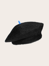 Load image into Gallery viewer, FRAAS&lt;BR&gt;
Cosy Cashmink Beret with Contrasting Top&lt;BR&gt;
Black, Blue&lt;BR&gt;
