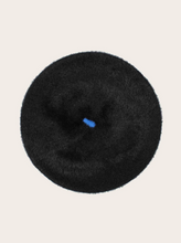 Load image into Gallery viewer, FRAAS&lt;BR&gt;
Cosy Cashmink Beret with Contrasting Top&lt;BR&gt;
Black, Blue&lt;BR&gt;
