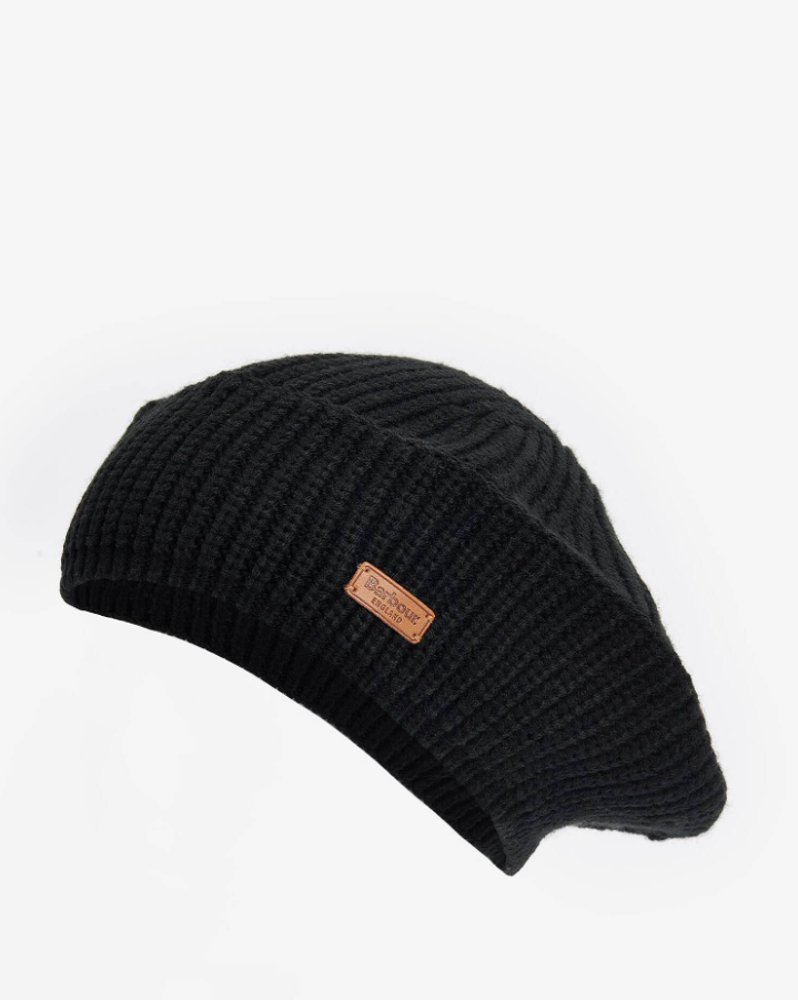 BARBOUR<BR>
Beldon Beret<BR>
Black<BR>
