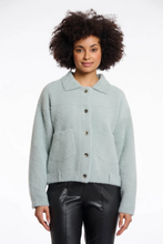 Load image into Gallery viewer, RINO AND PELLE&lt;BR&gt;
Bubbly Knit Jacket&lt;BR&gt;
Blue&lt;BR&gt;
