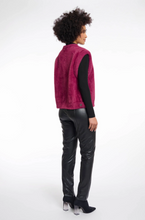 Load image into Gallery viewer, RINO AND PELLE&lt;BR&gt;
Elona Knit WaistCoat&lt;BR&gt;
Plum&lt;BR&gt;
