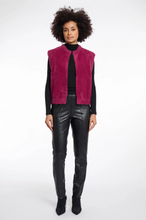 Load image into Gallery viewer, RINO AND PELLE&lt;BR&gt;
Elona Knit WaistCoat&lt;BR&gt;
Plum&lt;BR&gt;
