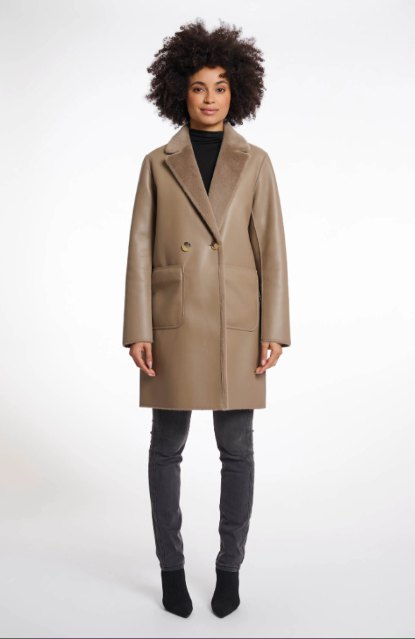 RINO AND PELLE<BR>
Ivon Reversible Coat<BR>
Toffee<BR>