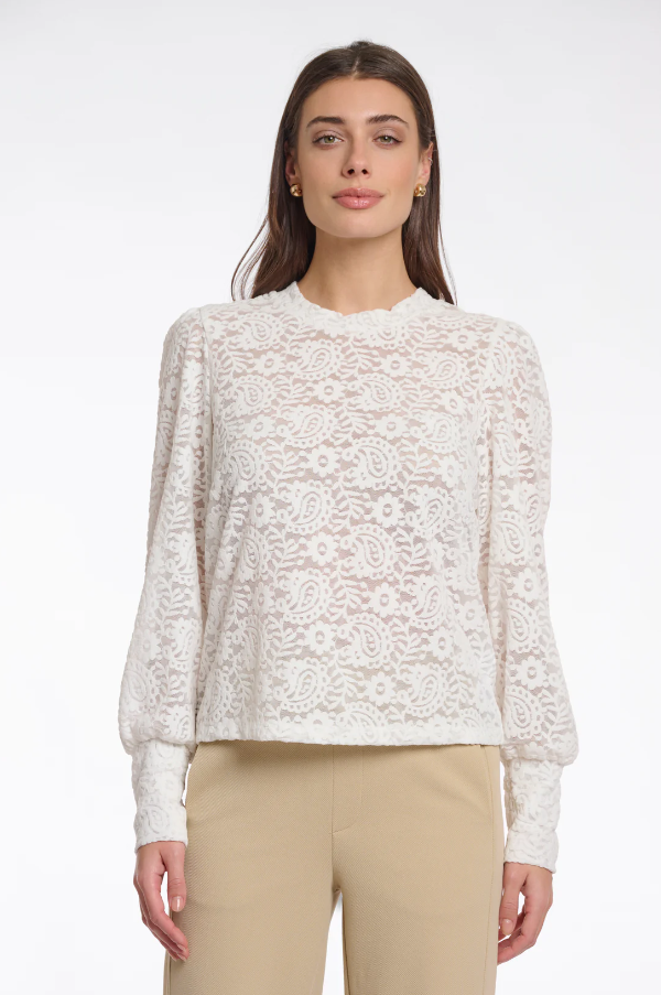 RINO AND PELLE<BR>
Xela Lace Top<BR>
Cream<BR>