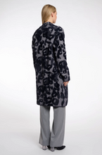 Load image into Gallery viewer, RINO AND PELLE&lt;BR&gt;
Negien Long Knit Coat&lt;BR&gt;
Black and Grey&lt;BR&gt;
