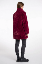 Load image into Gallery viewer, RINO AND PELLE&lt;BR&gt;
Nonna Fur Jacket&lt;BR&gt;
Burgundy&lt;BR&gt;
