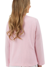 Load image into Gallery viewer, MARLON&lt;BR&gt;
Waffle Zip Bed Jacket&lt;BR&gt;
Pink, Blue&lt;BR&gt;
