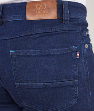 Load image into Gallery viewer, ANDRE&lt;BR&gt;
Sanchez Denim Jeans&lt;BR&gt;
Black/Blue, Clean, Worn&lt;BR&gt;
