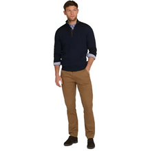 Load image into Gallery viewer, BARBOUR<BR>
Cotton Half Zip Jumper<BR>
Navy<BR>
