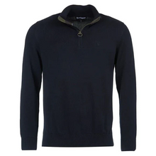 Load image into Gallery viewer, BARBOUR<BR>
Cotton Half Zip Jumper<BR>
Navy<BR>
