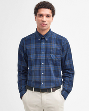 Load image into Gallery viewer, BARBOUR <BR>Men's Wetherham Tartan long Sleeved Shirt <BR>Midnight, Red, Tartan, River<BR>
