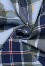Load image into Gallery viewer, ETERNA<BR>
Long Sleeve Shirtin Blue Check<BR>
