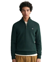 Load image into Gallery viewer, GANT<BR>
Classic Cotton Half Zip Sweater<BR>
Jeans Blue or Navy Available <BR>
