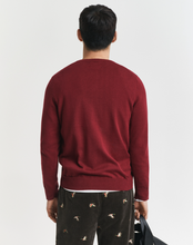 Load image into Gallery viewer, GANT<BR>
Cotton V Neck Knit Top<BR>
Red<BR>
