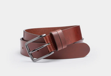 Load image into Gallery viewer, IBEX LEATHER OXFORD<BR>
Leather Belt<BR>
Black, Brown, Brandy, Tan<BR>
