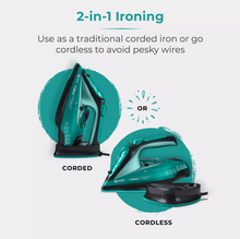Load image into Gallery viewer, TOWER<BR>
Cerglide Cordless Iron<BR>
Teal<BR>
