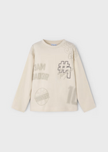 Load image into Gallery viewer, MAYORAL<BR>
Girls Long Sleeve Print Shirt<BR>
Cream<BR>
