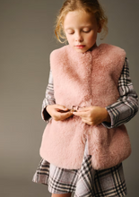 Load image into Gallery viewer, MAYORAL<BR>
Fur Gilet with Belt<BR>
Pink<BR>
