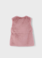 Load image into Gallery viewer, MAYORAL<BR>
Fur Gilet with Belt<BR>
Pink<BR>
