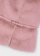 Load image into Gallery viewer, MAYORAL<BR>
Fur Gilet with Belt<BR>
Pink<BR>
