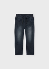 Load image into Gallery viewer, MAYORAL<BR>
Boys Denim Joggers<BR>
Black<BR>
