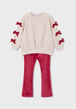 Load image into Gallery viewer, MAYORAL<BR>
Girls Legging and Jumper Set<BR>
Cherry<BR>
