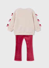 Load image into Gallery viewer, MAYORAL<BR>
Girls Legging and Jumper Set<BR>
Cherry<BR>
