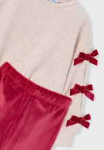 Load image into Gallery viewer, MAYORAL<BR>
Girls Legging and Jumper Set<BR>
Cherry<BR>
