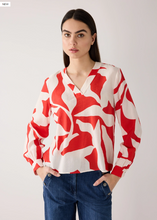 Load image into Gallery viewer, MORE AND MORE<BR>
Printed Blouse<BR>
Coral<BR>
