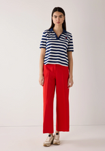 Load image into Gallery viewer, MORE AND MORE<BR>
Striped Polo Shirt<BR>
Navy/White<BR>
