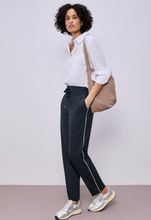Load image into Gallery viewer, STREET ONE<BR>
Slim Leg Trousers<BR>
Navy<BR>

