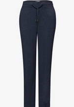 Load image into Gallery viewer, STREET ONE<BR>
Slim Leg Trousers<BR>
Navy<BR>

