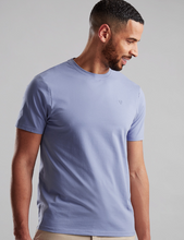 Load image into Gallery viewer, VEDONEIRE<BR>
Casual Round Neck Cotton T-Shirt<BR>
Blue, Navy, White<BR>

