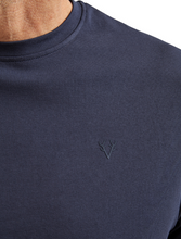 Load image into Gallery viewer, VEDONEIRE<BR>
Casual Round Neck Cotton T-Shirt<BR>
Blue, Navy, White<BR>
