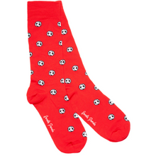 Load image into Gallery viewer, SWOLE PANDA<BR>
Football Bamboo Socks<BR>
Red<BR>
