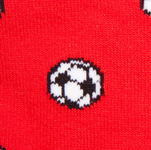 Load image into Gallery viewer, SWOLE PANDA<BR>
Football Bamboo Socks<BR>
Red<BR>
