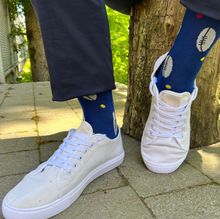 Load image into Gallery viewer, SWOLE PANDA<BR>
Rugby Ball Bamboo Socks<BR>
Clover<BR>
