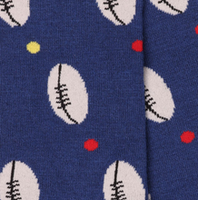 Load image into Gallery viewer, SWOLE PANDA<BR>
Rugby Ball Bamboo Socks<BR>
Clover<BR>
