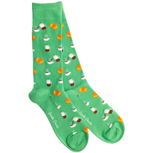 Load image into Gallery viewer, SWOLE PANDA<BR>
Coffee Bamboo Socks<BR>
Green<BR>
