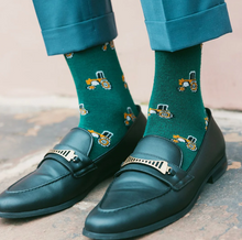 Load image into Gallery viewer, SWOLE PANDA<BR>
Tractor Bamboo Socks<BR>
Green<BR>
