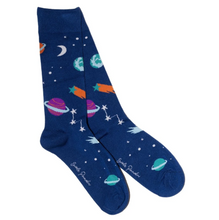 Load image into Gallery viewer, SWOLE PANDA<BR>
Outerspace Socks<BR>
Navy<BR>
