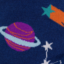 Load image into Gallery viewer, SWOLE PANDA<BR>
Outerspace Socks<BR>
Navy<BR>
