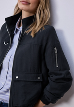 Load image into Gallery viewer, STREET ONE<BR>
Utility Blouse Jacket<BR>
Navy<BR>
