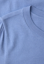 Load image into Gallery viewer, STREET ONE<BR>
Solid Colour Knit Top<BR>
Blue<BR>
