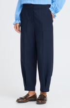 Load image into Gallery viewer, FRANSA<BR>
Abigail Trousers<BR>
Navy<BR>
