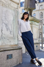 Load image into Gallery viewer, FRANSA<BR>
Abigail Trousers<BR>
Navy<BR>
