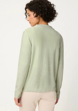 Load image into Gallery viewer, OLSEN<BR>
Zip Front Mock Cardigan<BR>
Mint<BR>
